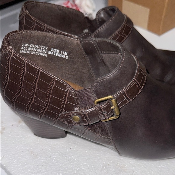 Studio Works Dark Brown Ankle Booties - Picture 3 of 4
